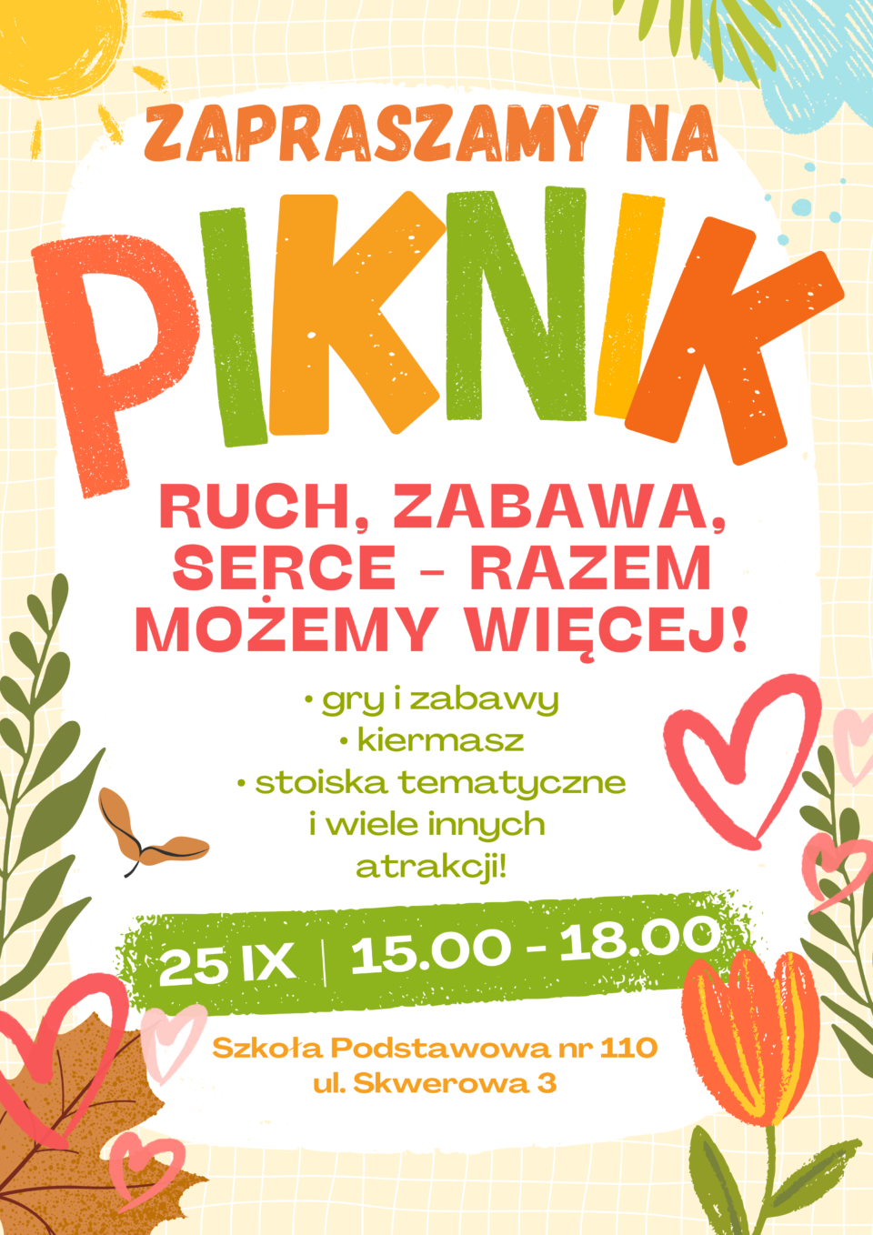 ZAPROSZENIE NA PIKNIK ! :)